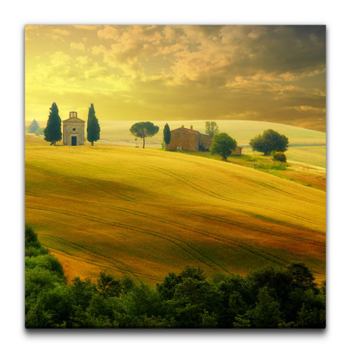 East Urban Home Leinwandbild Toskanische Landschaft | Wayfair.de